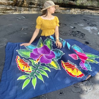 Hight quality rayon sarongs pareo hand painted originally made in bali 